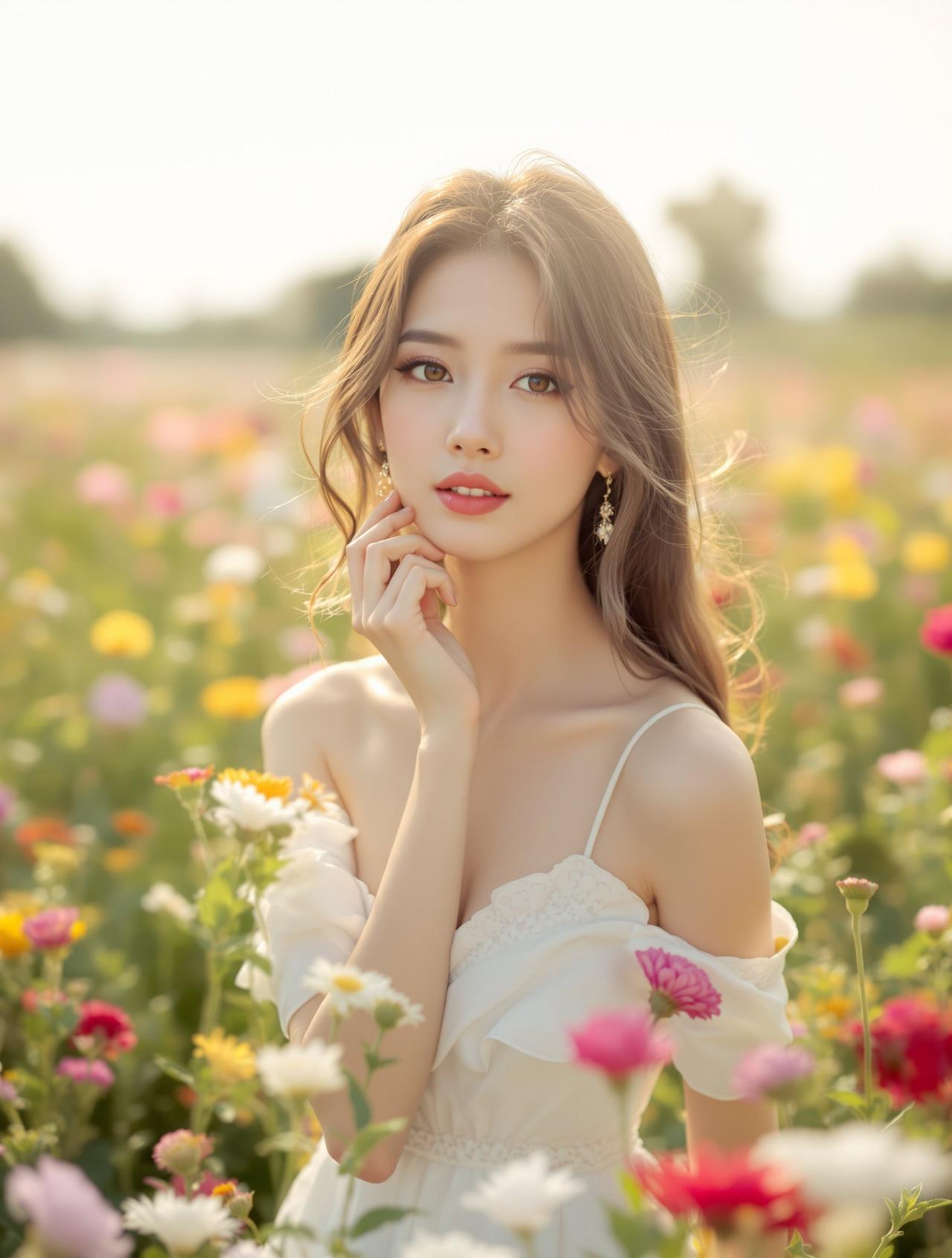 推女郎 - 花丛中的精灵 - 黄芷琳 - 唯美写真摄影